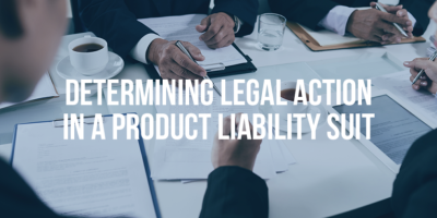 DETERMINING LEGAL ACTION IN A PRODUCT LIABILITY SUIT - Mukerji Law